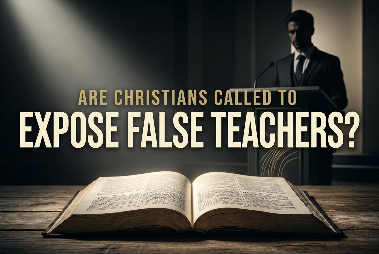 Are Christians Called to Expose False Teachers?